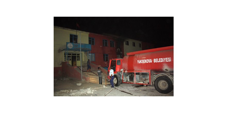 Gazi İlköğretim Okulunda Yangın