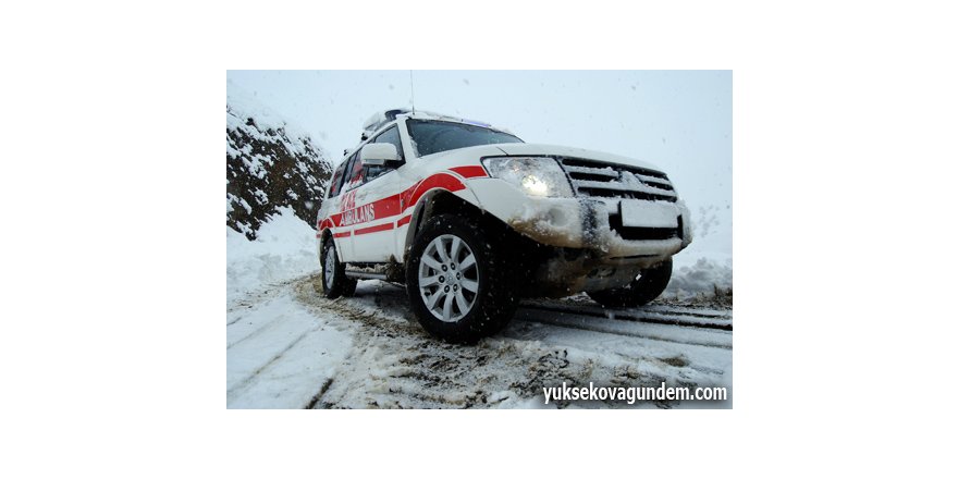 Yüksekova'da Zorlu Hasta Kurtarma Operasyonu