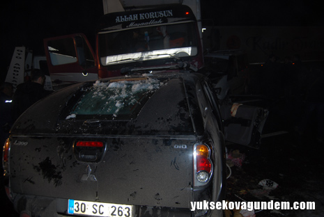 Yüksekova'da Feci Kaza 2 ölü 9