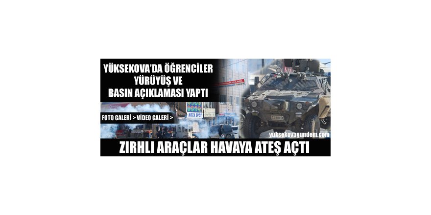 Yüksekova'da Öğrenciler Basın Açıklaması Yaptı