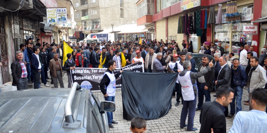 Yüksekova Soma İçin Yürüdü