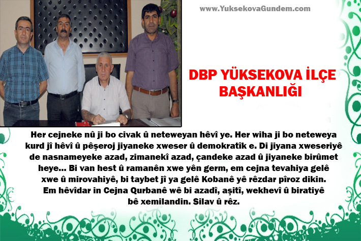 Yüksekova Kurban Bayramı Mesajları 2