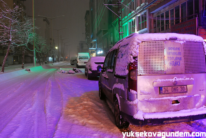 Yüksekova'da Kar Yağışı,Okullar Tatil Edildi 4