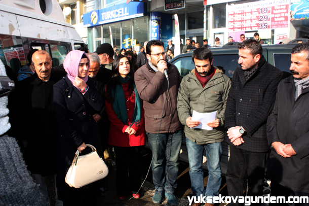 Yüksekova'da Cizre Olayları Protesto Edildi 11