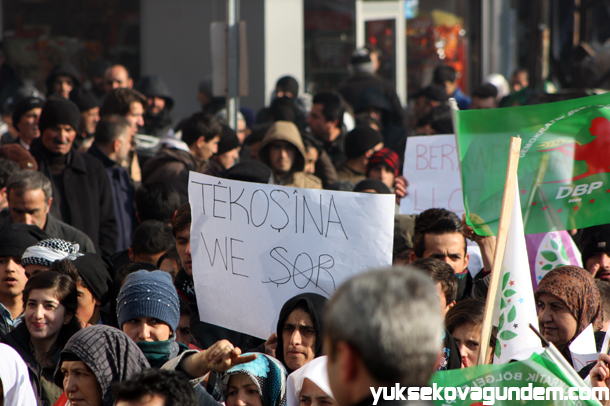 Yüksekova'da Cizre Olayları Protesto Edildi 3