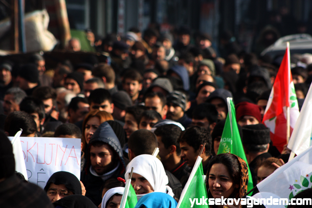 Yüksekova'da Cizre Olayları Protesto Edildi 5