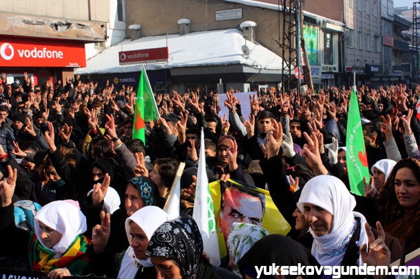 Yüksekova'da Cizre Olayları Protesto Edildi 6