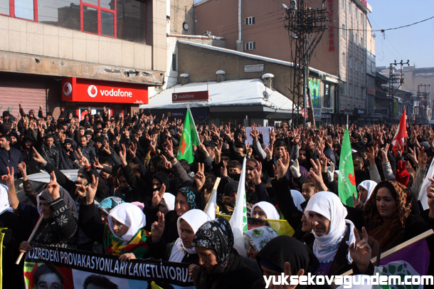 Yüksekova'da Cizre Olayları Protesto Edildi 8