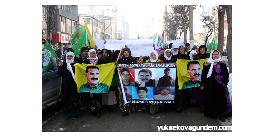 Yüksekova'da Cizre Olayları Protesto Edildi