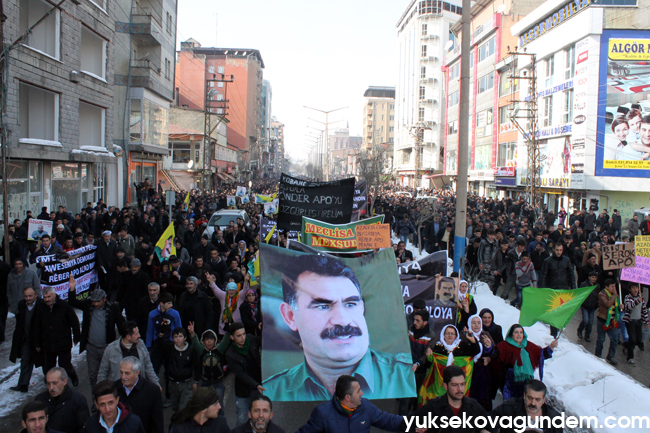 Yüksekova'da 15 Şubat Komplosu Yapılan Yürüyüşle Kınandı 19