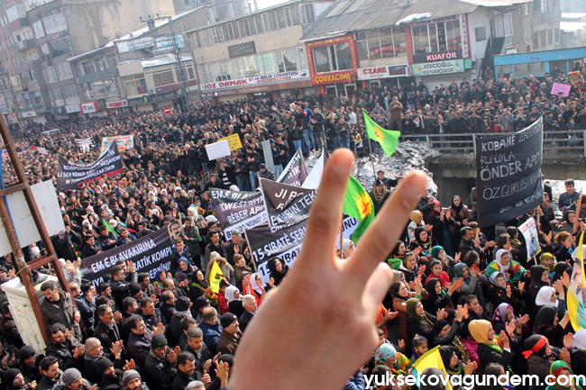 Yüksekova'da 15 Şubat Komplosu Yapılan Yürüyüşle Kınandı 23