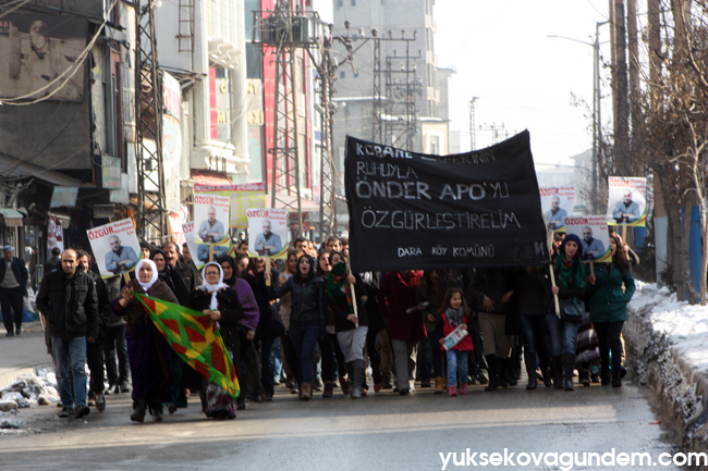 Yüksekova'da 15 Şubat Komplosu Yapılan Yürüyüşle Kınandı 3
