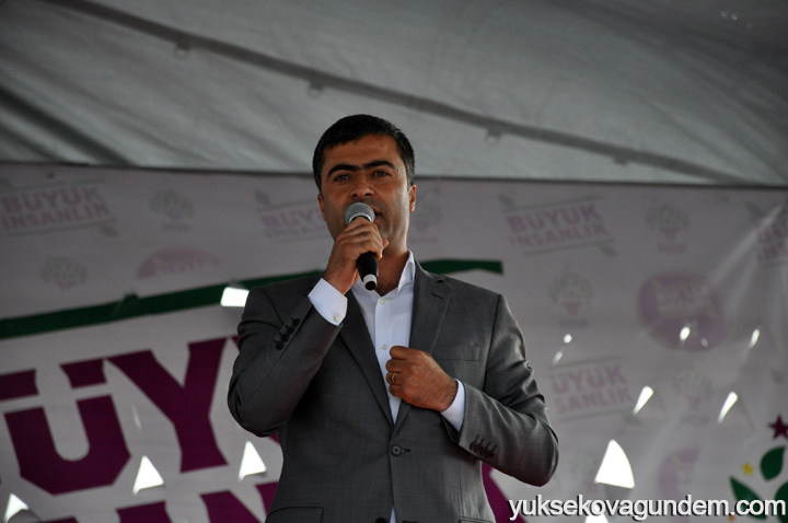 Yüksekova'da 'Büyük İnsanlık' Mitingi 40