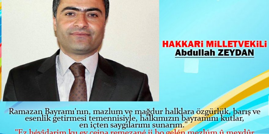 Yüksekova Ramazan Bayramı Mesajları