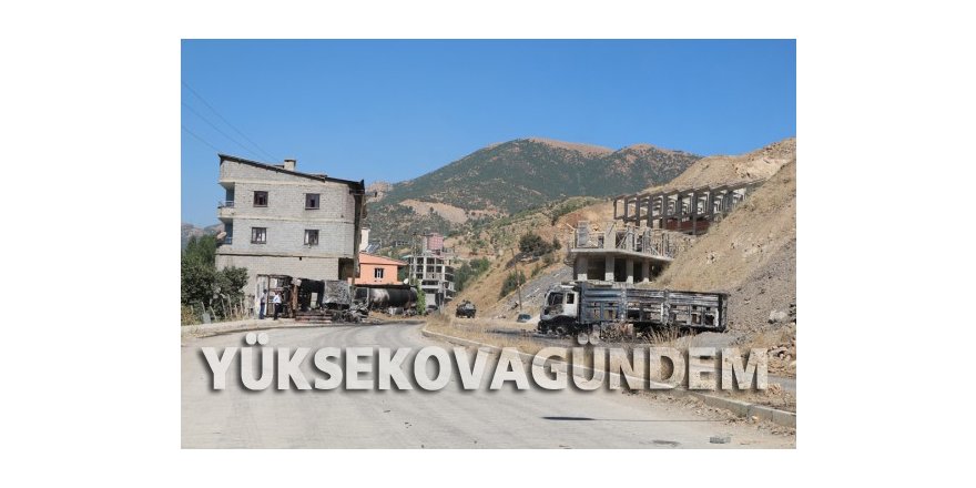 Şemdinli'deki çatışmalarda kalan izler