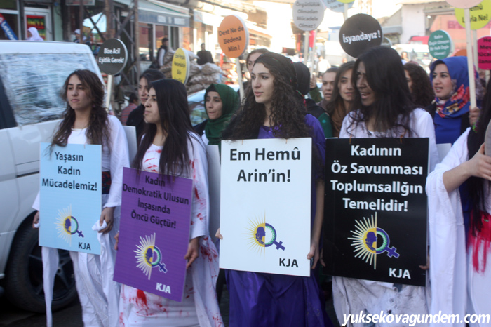 Yüksekova'da 'kadın şiddetine' karşı yürüyüş düzenlendi 14
