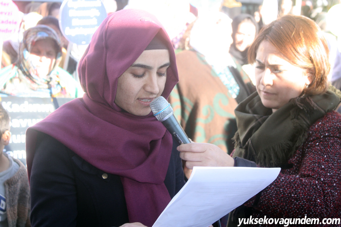 Yüksekova'da 'kadın şiddetine' karşı yürüyüş düzenlendi 16