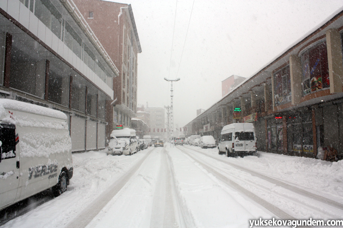 Yüksekova'ya yılın ilk karı düştü 20