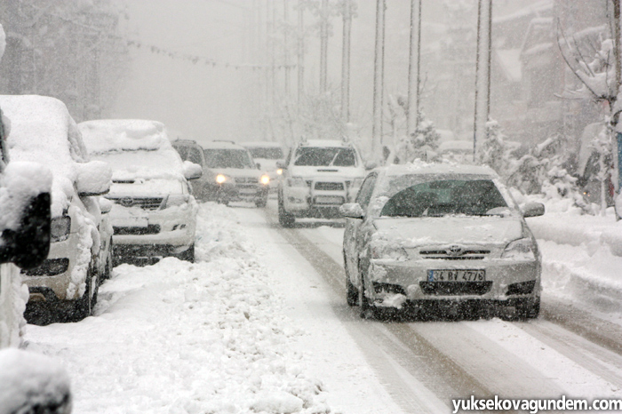 Yüksekova'ya yılın ilk karı düştü 21