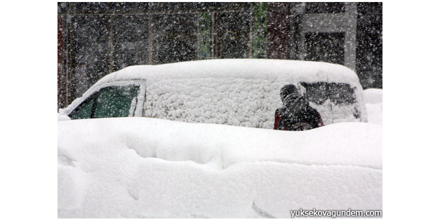 Yüksekova'da kar esareti