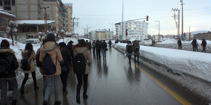 Yüksekovalı öğrenciler üst geçit bekliyor
