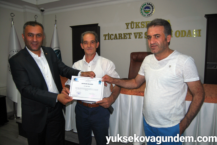 YÜTSO girişimcilik sertifikalarını dağıttı. 10