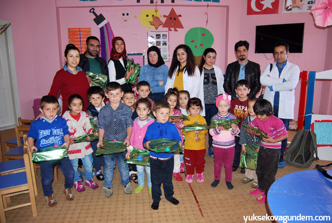 Yüksekova Toplum Sağlığı Merkezi personelleri anaokulunu ziyaret etti 35
