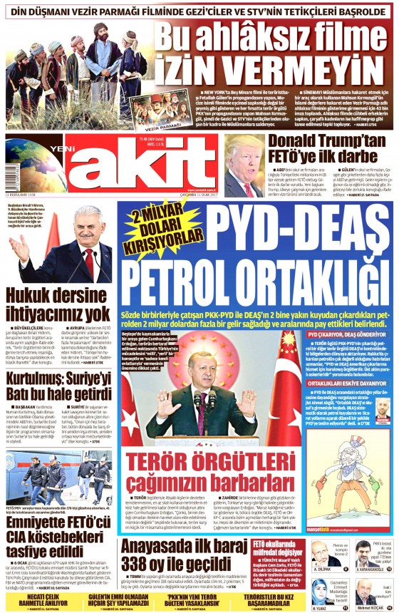 11 Ocak 2017 gazete manşetleri 18