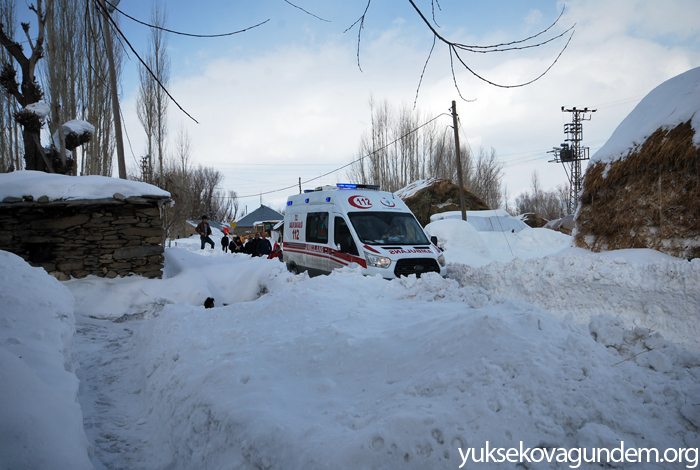 Yüksekova'da 3 saat süren hasta kurtarma operasyonu 1