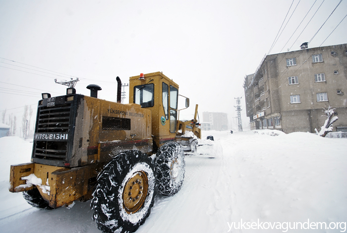Yüksekova'da kar hayatı felç etti 3