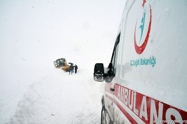 Yüksekova'da 5 saat süren hasta kurtarma operasyonu 15