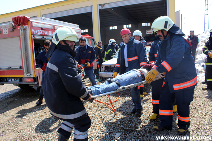 Yüksekova'da ki tatbikat gerçeğini aratmadı 5
