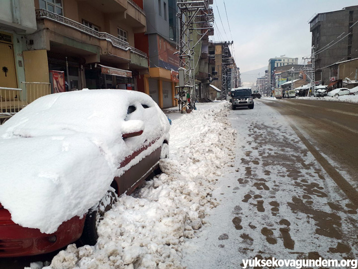 Yüksekova'da Kar Yağışı 1