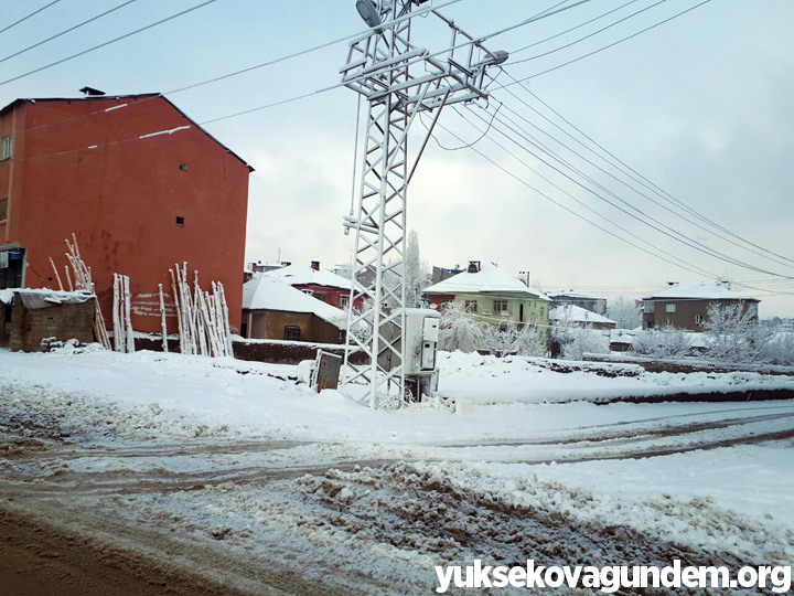Yüksekova'da Kar Yağışı 12