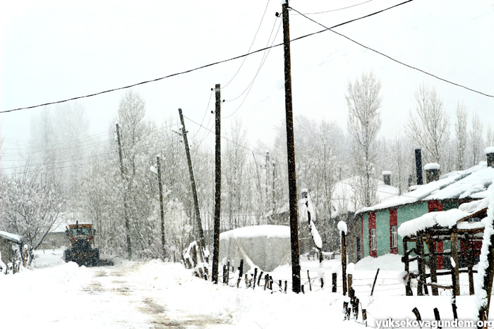 Yüksekova'da 14 köy ve 54 mezra yolu kardan kapandı 3