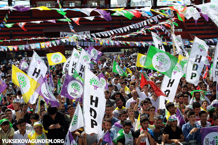 HDP Yüksekova'da miting düzenledi 14