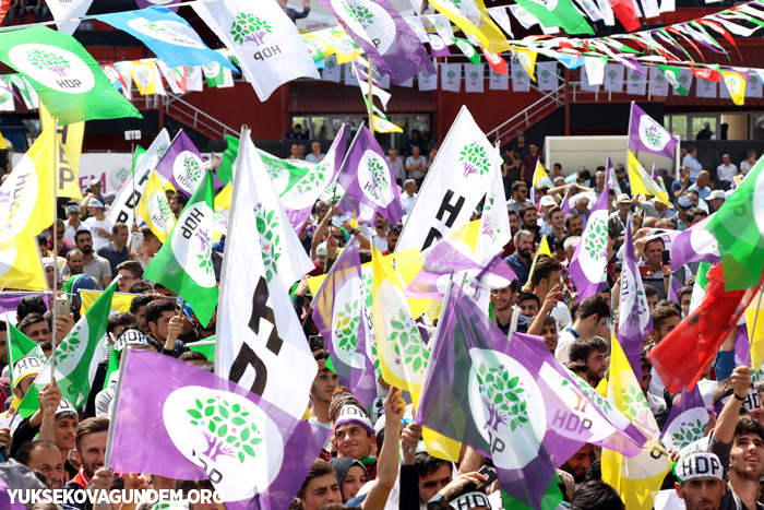 HDP Yüksekova'da miting düzenledi 7