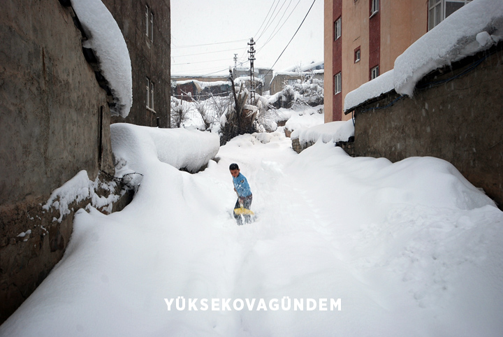 Yüksekova'da kar yağışı etkisini sürdürüyor 20