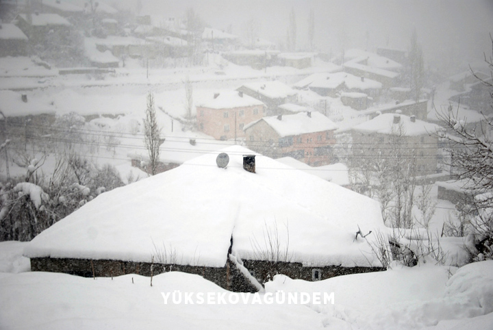 Yüksekova'da kar yağışı etkisini sürdürüyor 3