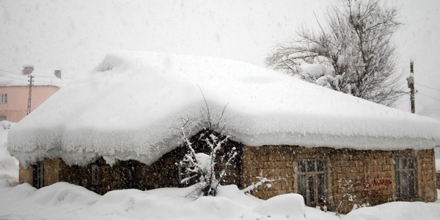 Yüksekova'da kar yağışı etkisini sürdürüyor