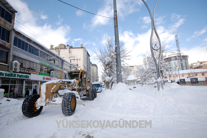 Yüksekova'da kar yağışı hayatı felç etti 17