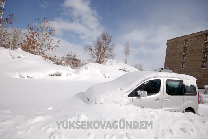 Yüksekova'da kar yağışı hayatı felç etti 2