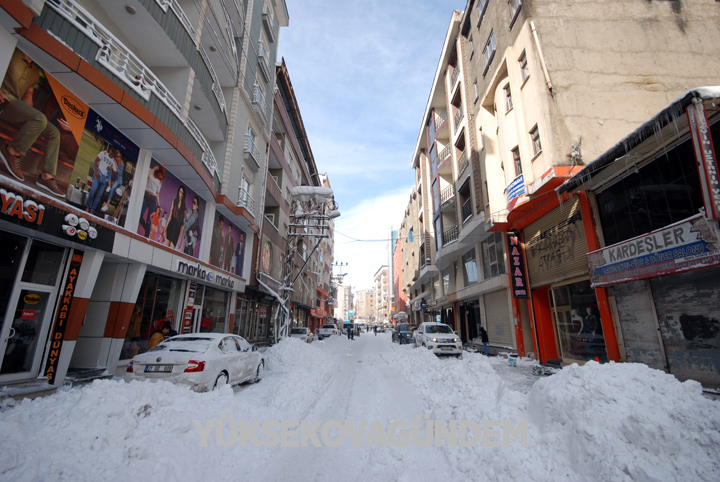 Yüksekova'da kar yağışı hayatı felç etti 22