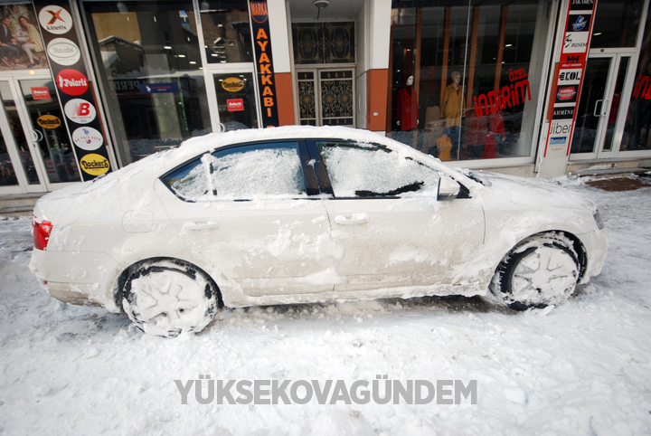 Yüksekova'da kar yağışı hayatı felç etti 23