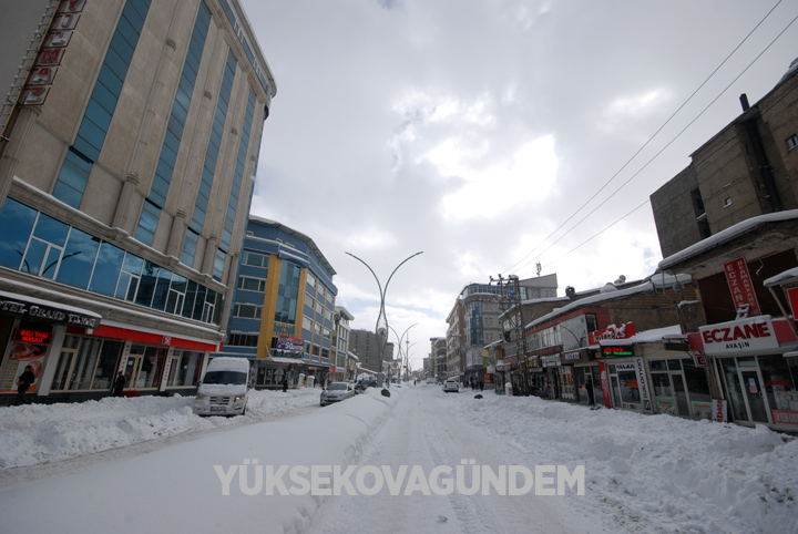 Yüksekova'da kar yağışı hayatı felç etti 7
