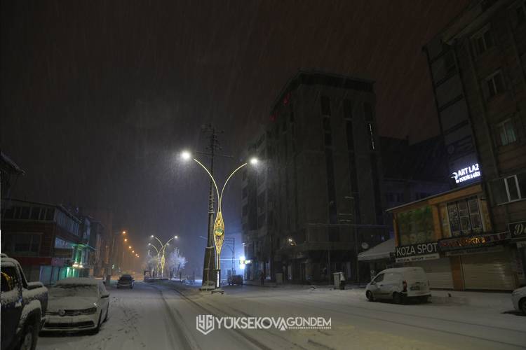 Yüksekova'da kar yağışı etkili oluyor 16