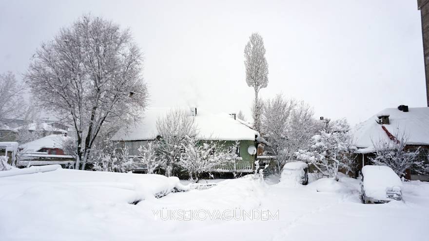 Yüksekova’da yoğun kar yağışı 3