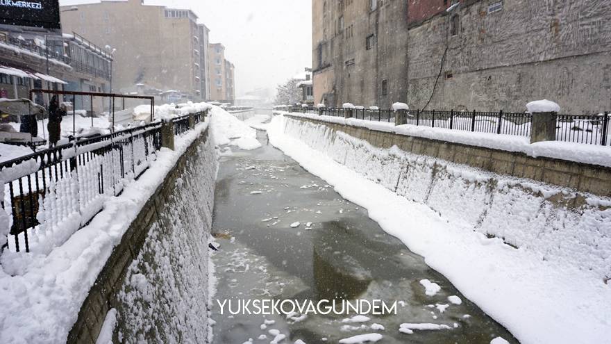 Yüksekova’da yoğun kar yağışı 8