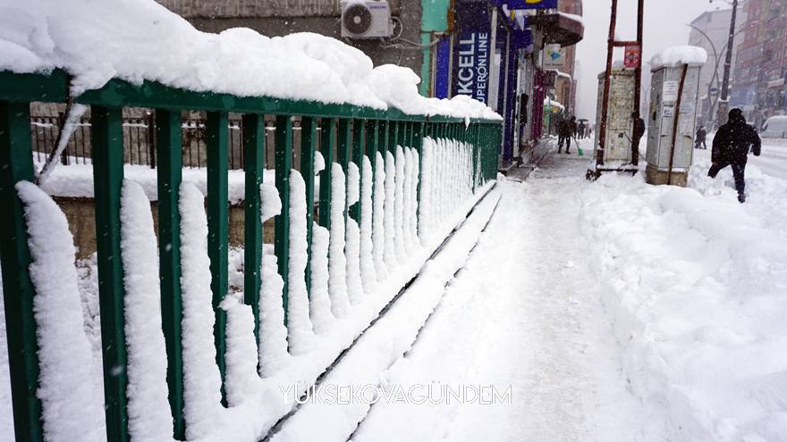 Yüksekova’da yoğun kar yağışı 9