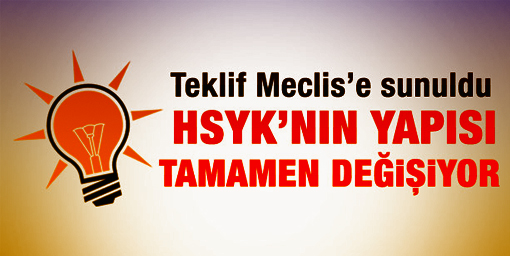 HSYK düzenlemesi Meclis'te